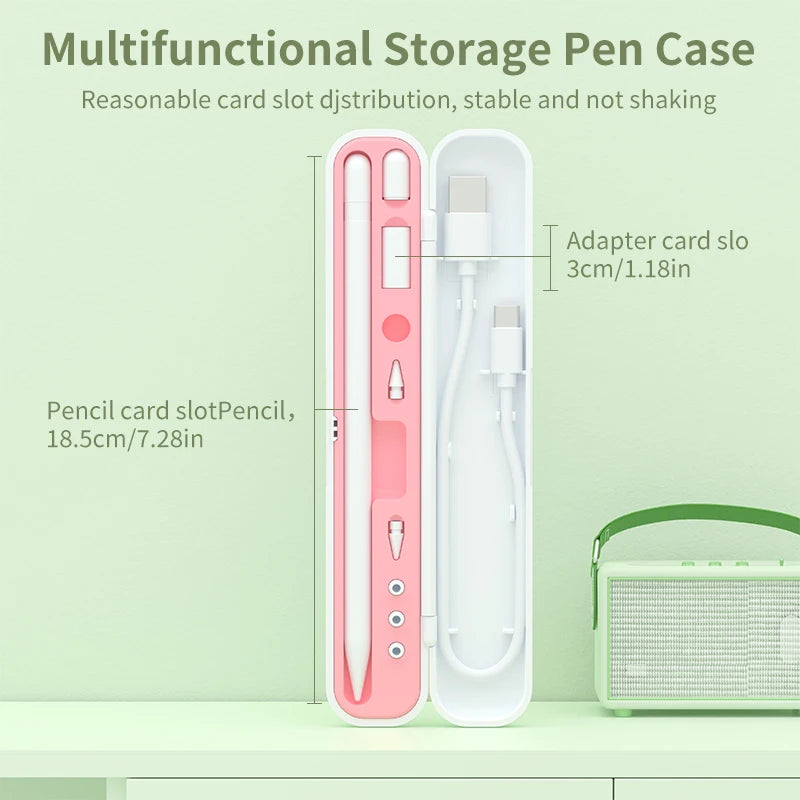 Box for Apple Pencil Case for Apple Pencil Ipad Pen Accessories Includes 5 Pen Tips