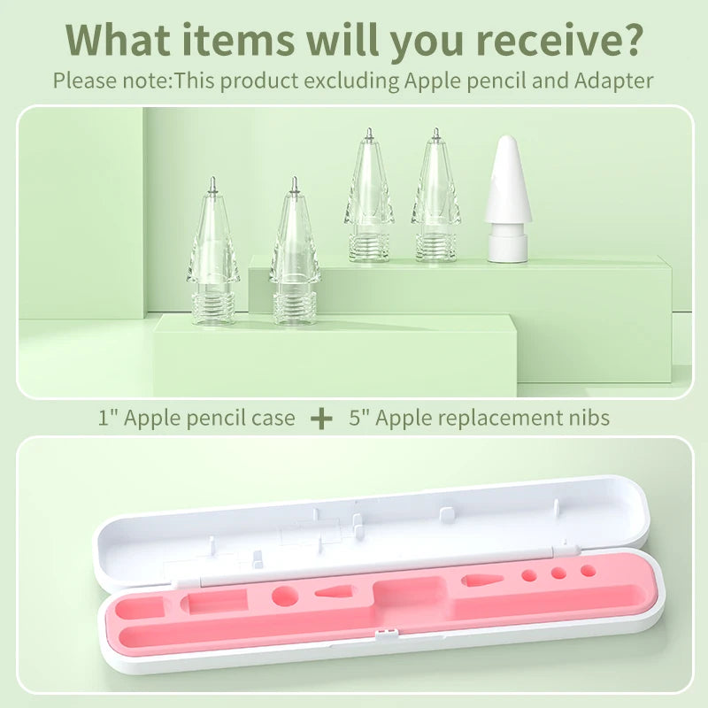 Box for Apple Pencil Case for Apple Pencil Ipad Pen Accessories Includes 5 Pen Tips