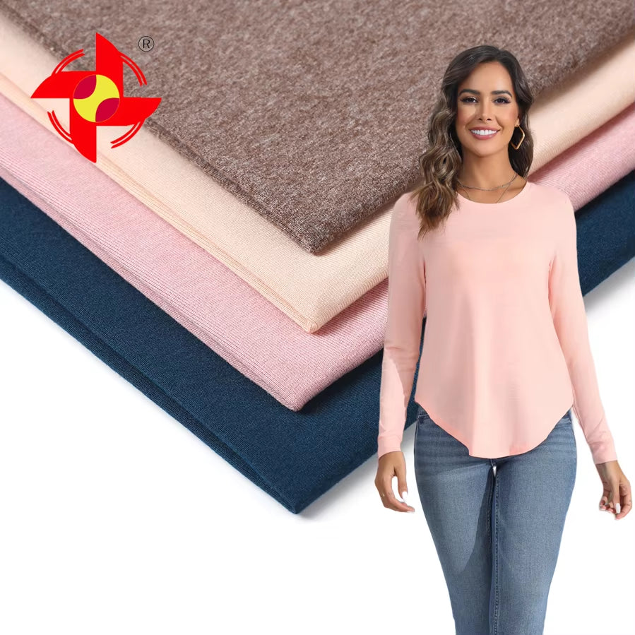 Custom Design 4 Way Stretch 45 Cation 45 Polyester 10 Spandex 180Gsm Weft Knitted Dry Fit Fabric for Uniqlo T-Shirt and Toys